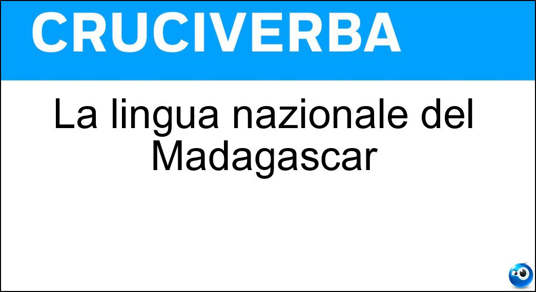 lingua nazionale