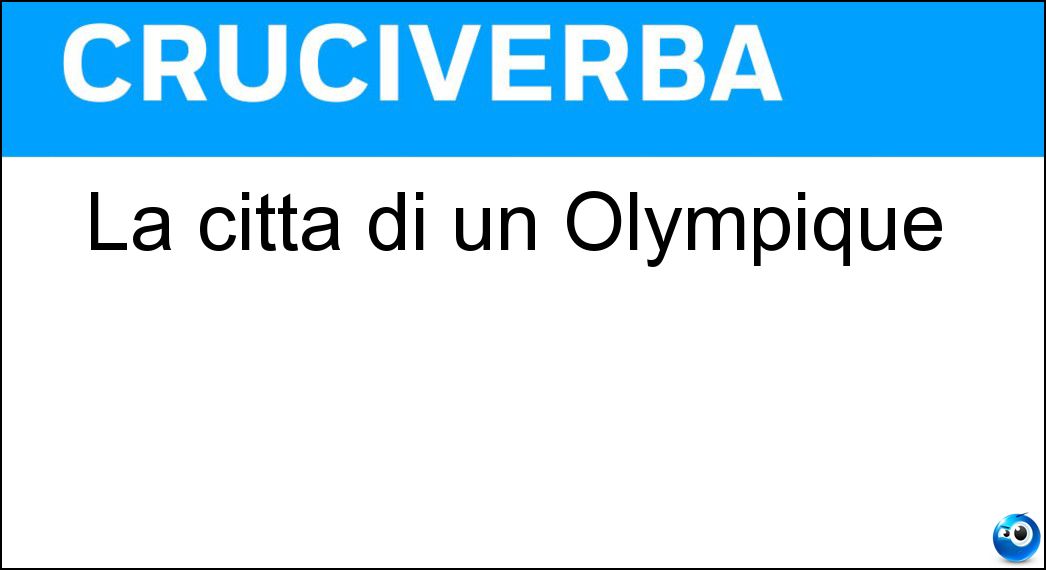 città olympique