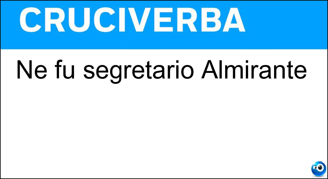 segretario almirante