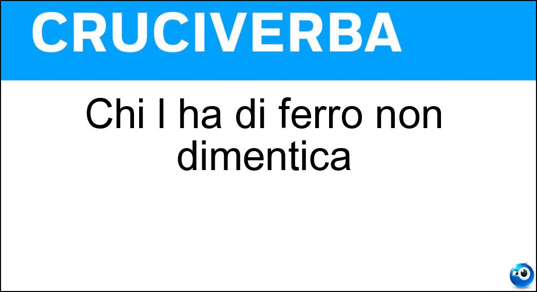 ferro dimentica