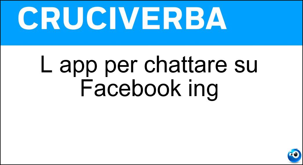 chattare facebook