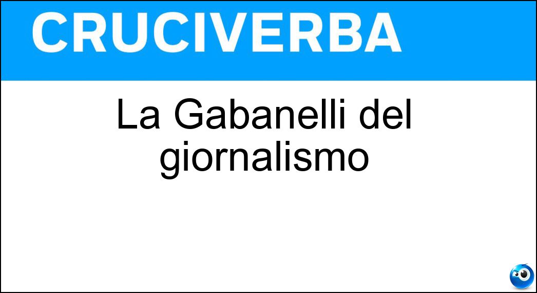 gabanelli giornalismo