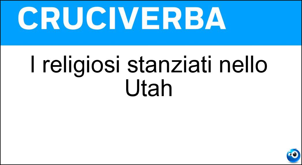 religiosi stanziati