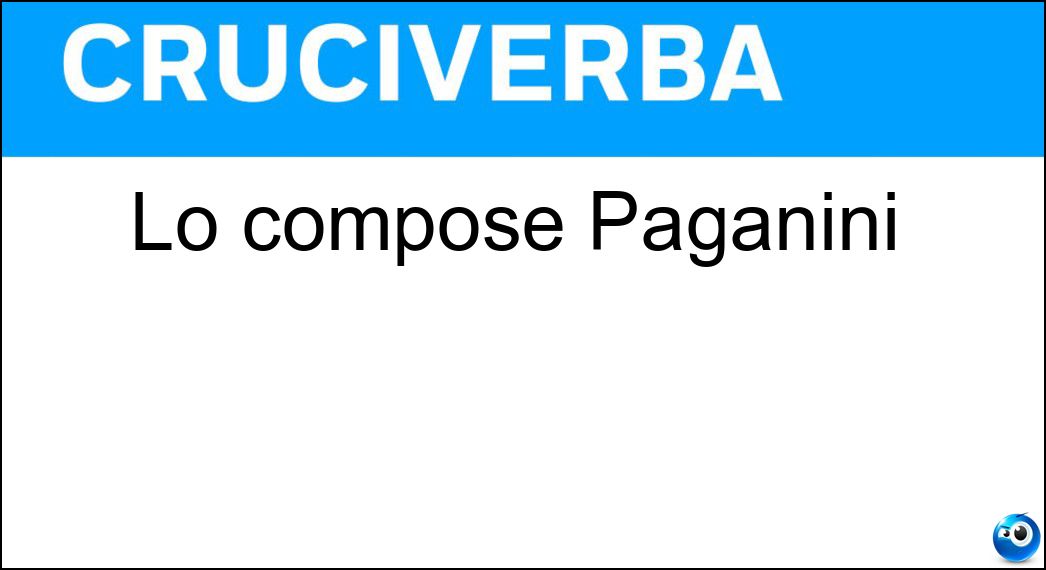 compose paganini