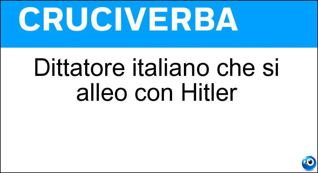 dittatore italiano