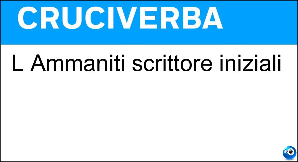 ammaniti scrittore