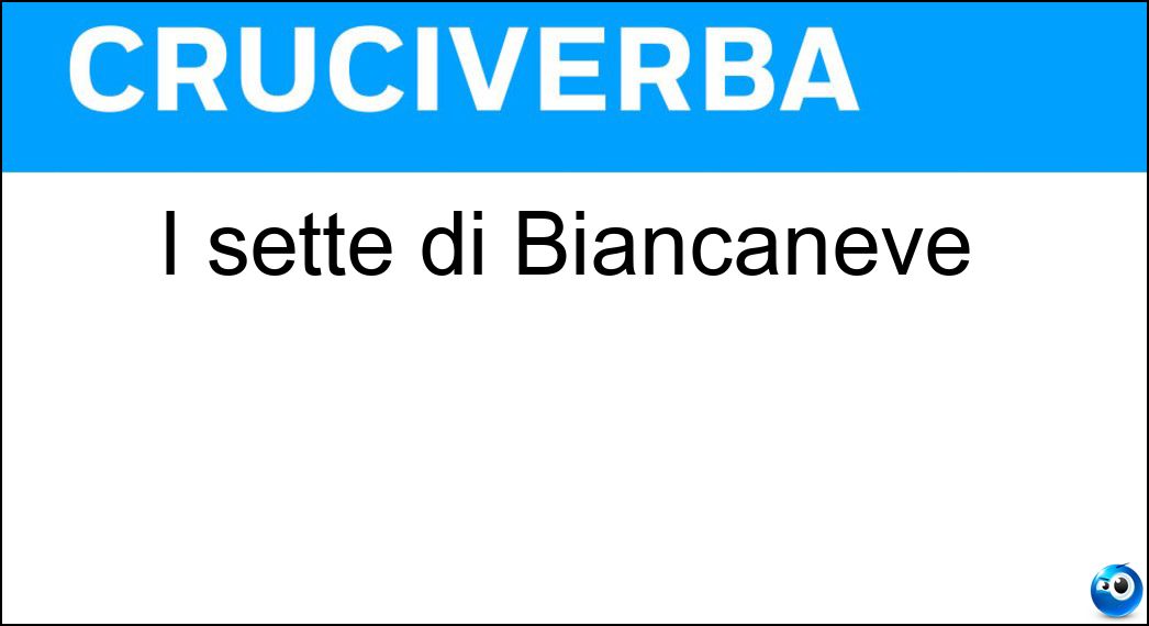 sette biancaneve