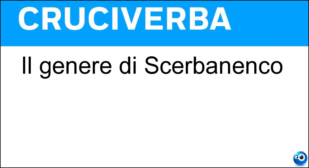 genere scerbanenco