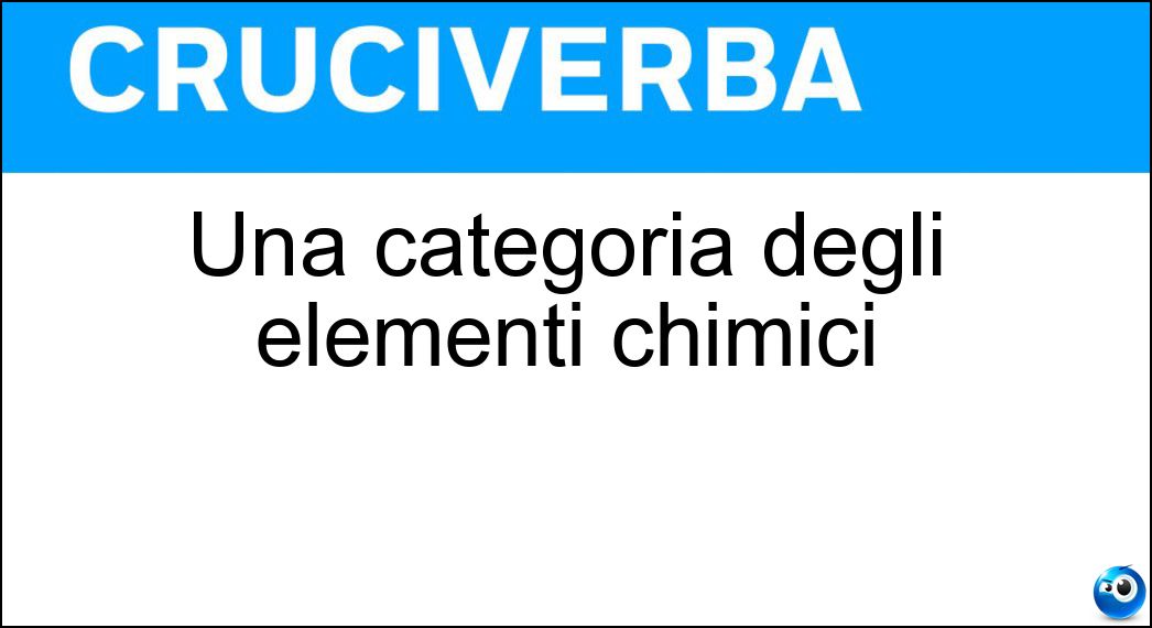 categoria degli