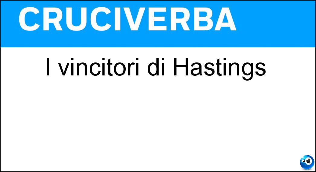 vincitori hastings