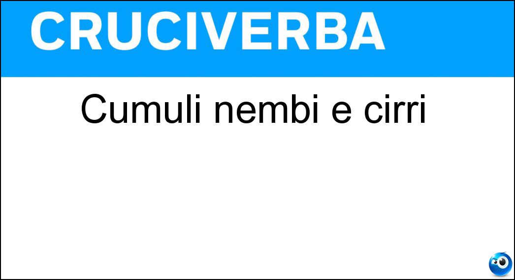 cumuli nembi