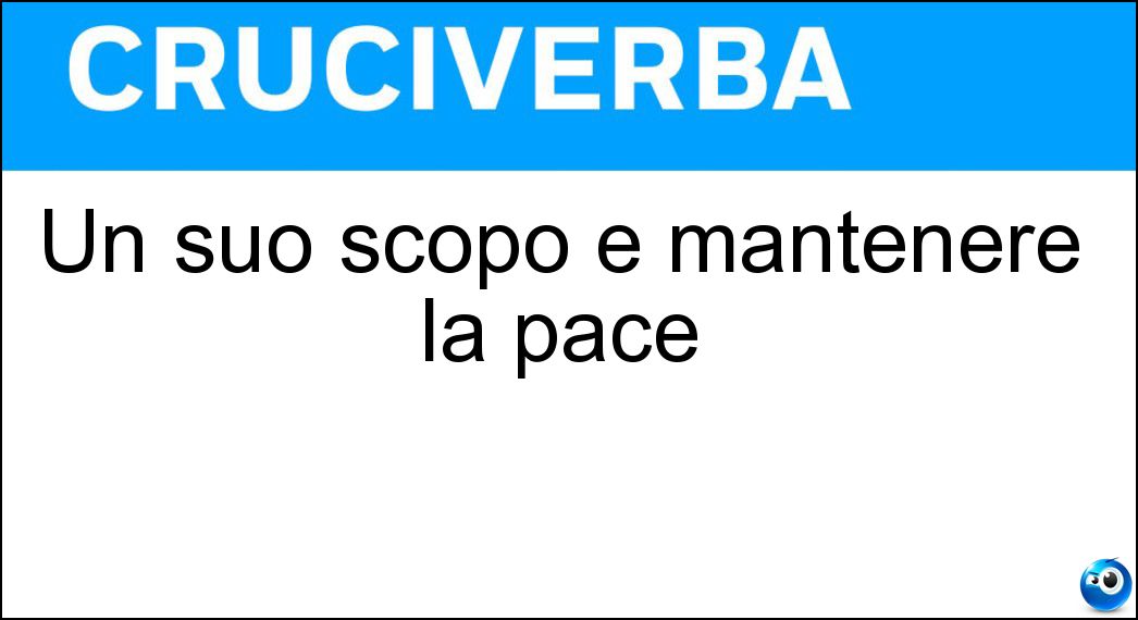 scopo mantenere