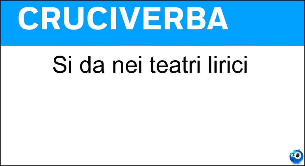 teatri lirici