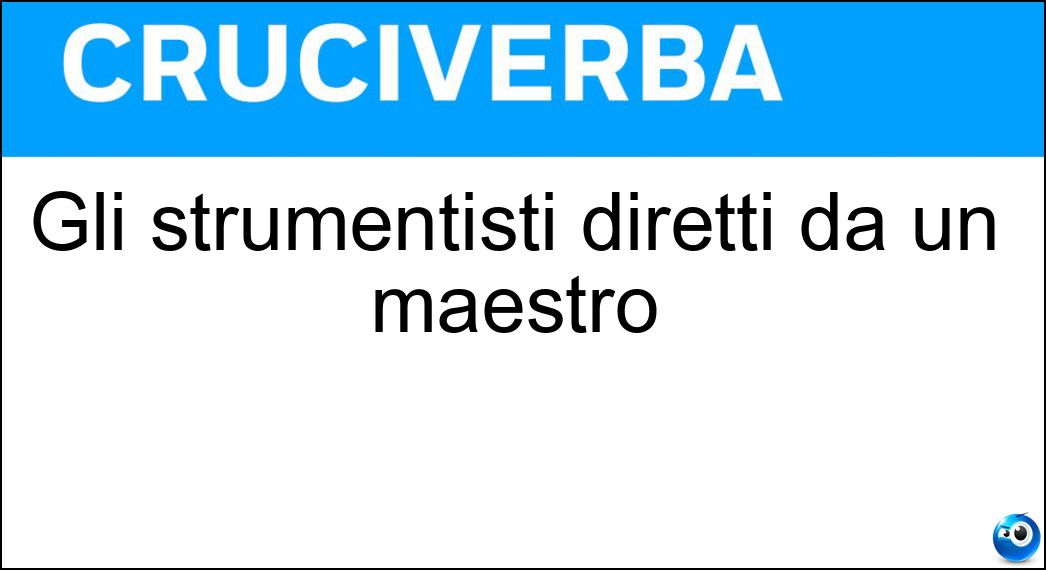 strumentisti diretti