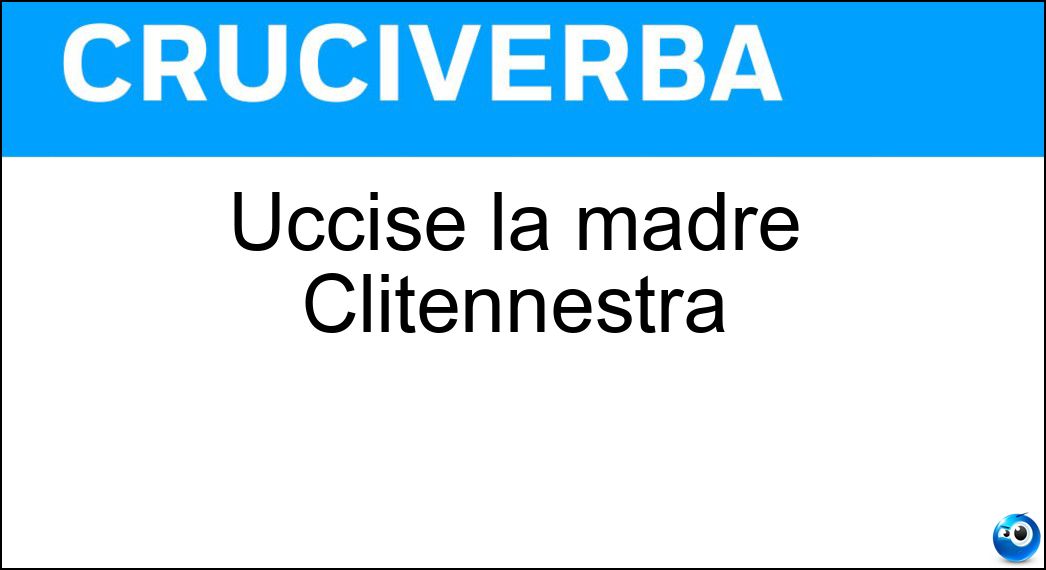 uccise madre
