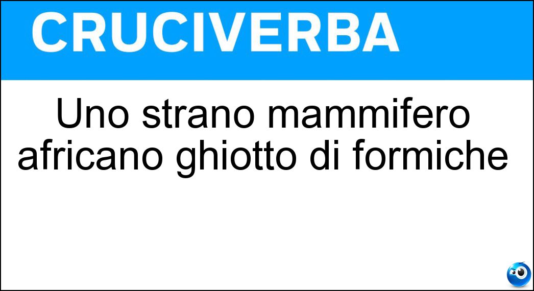 strano mammifero