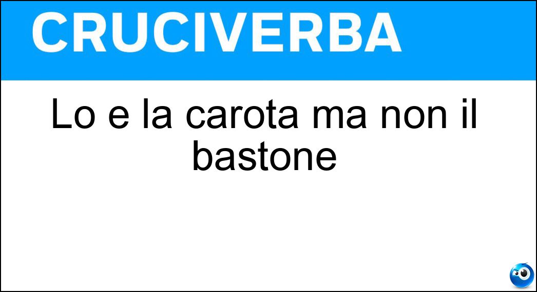 carota bastone