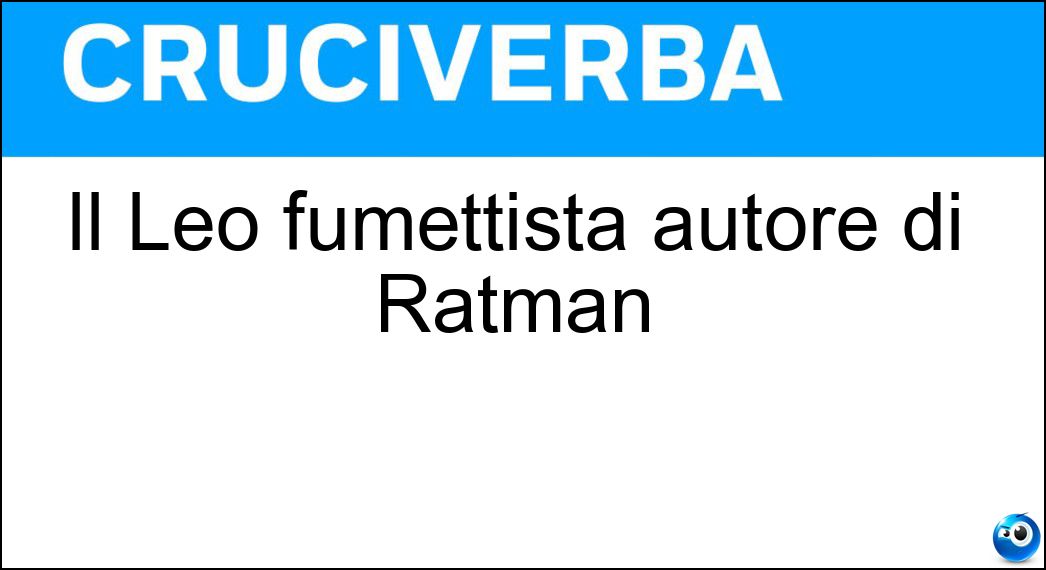 fumettista autore