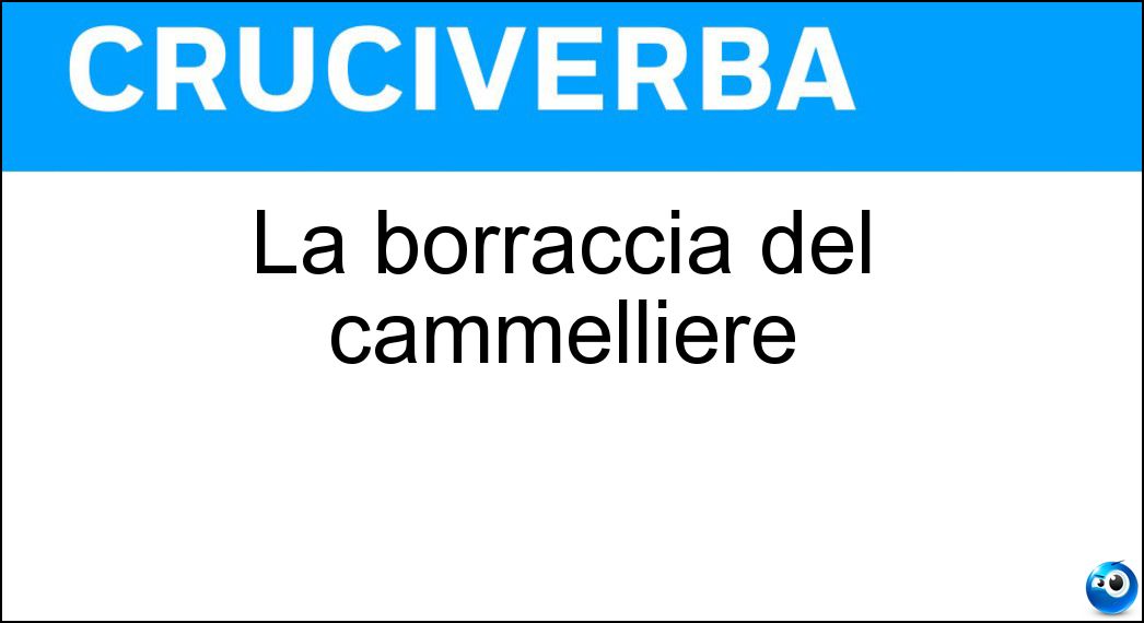 borraccia cammelliere