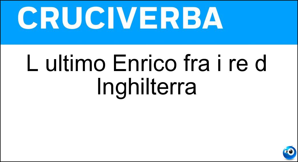 ultimo enrico