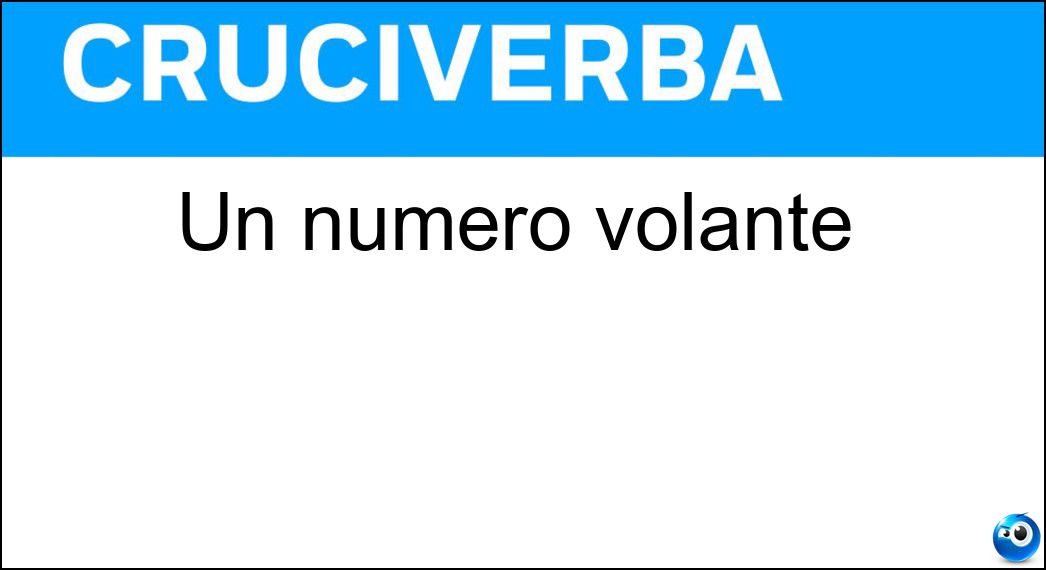 numero volante