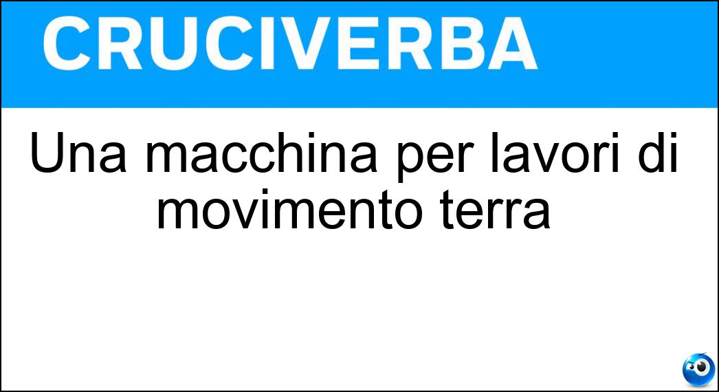 macchina lavori