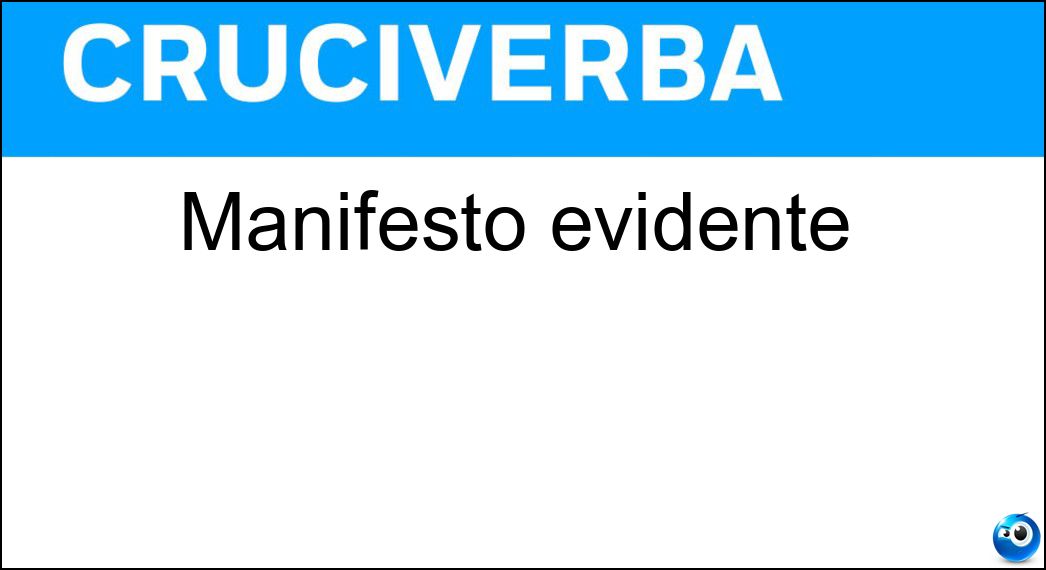 manifesto evidente