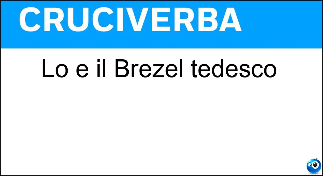 brezel tedesco