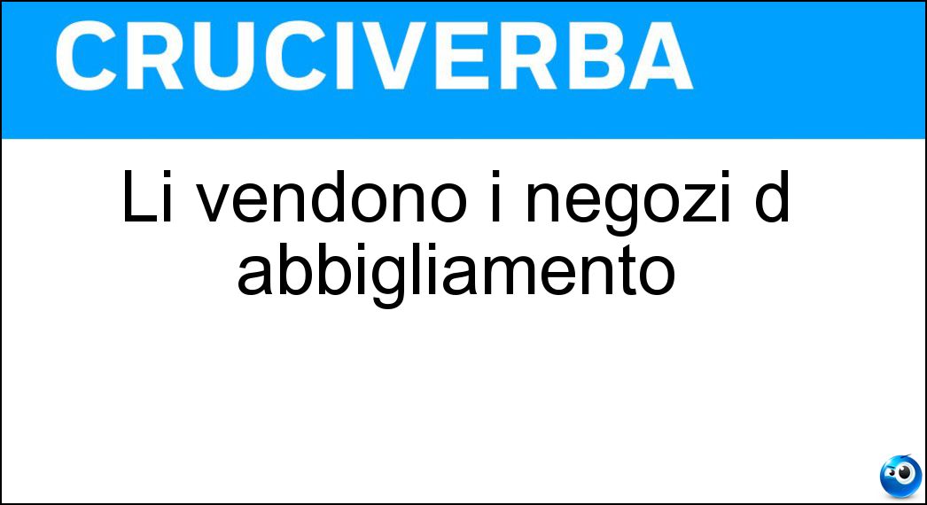 vendono negozi