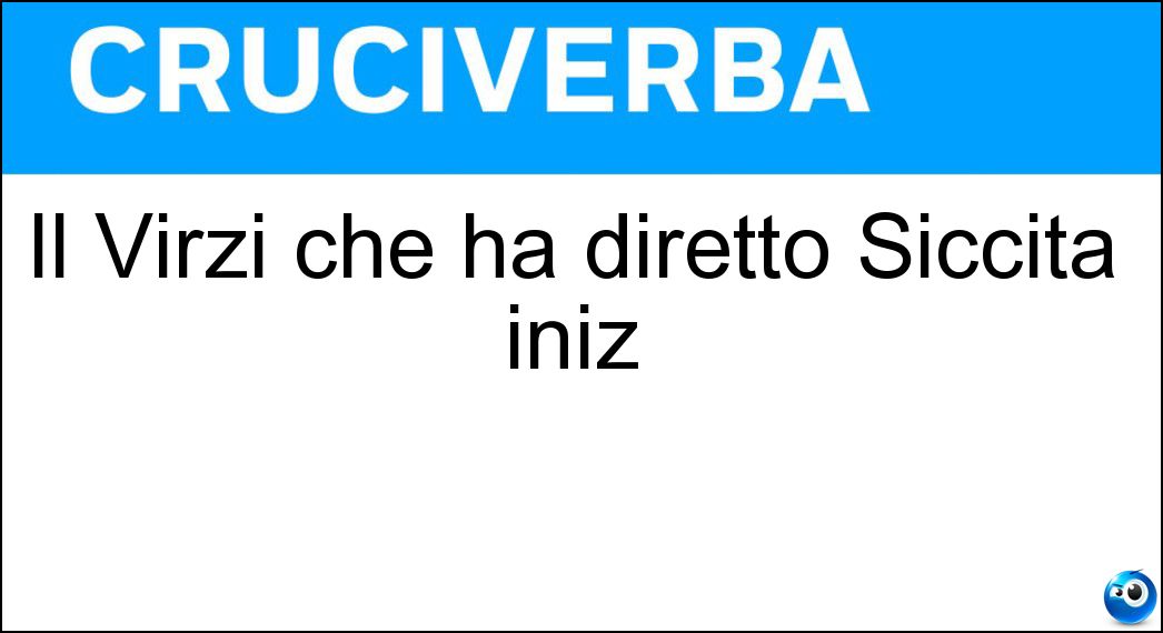 virzì diretto