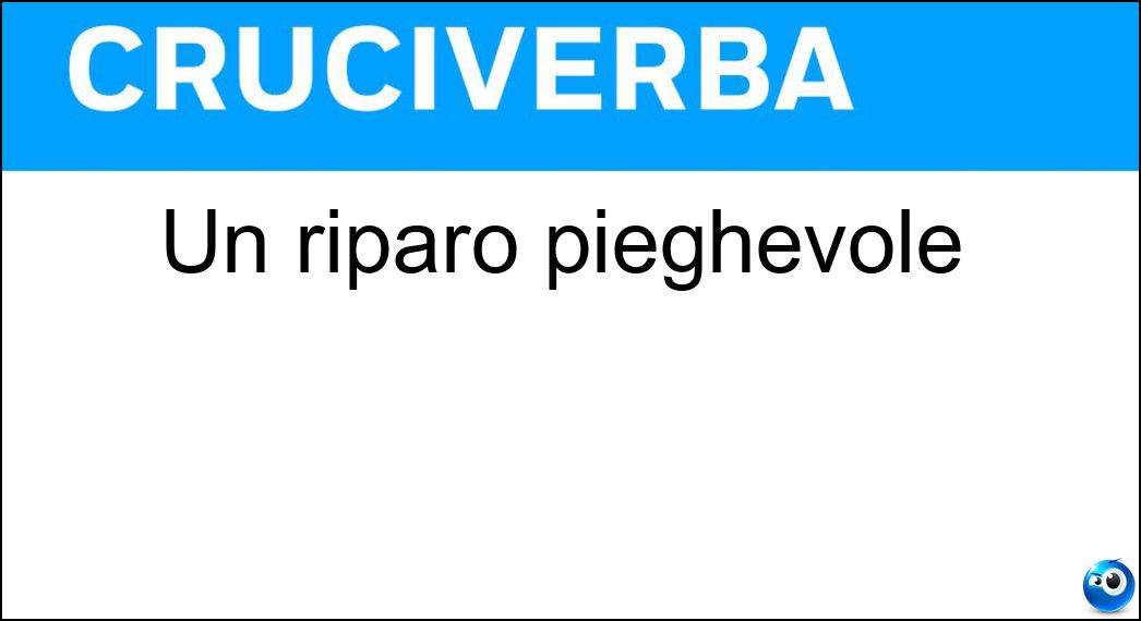 riparo pieghevole