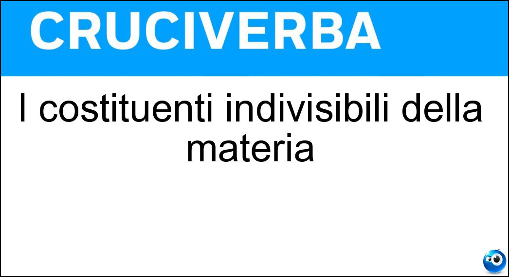 costituenti indivisibili