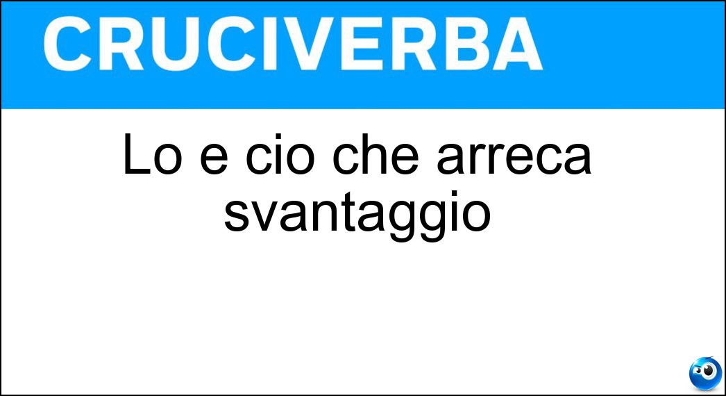 arreca svantaggio