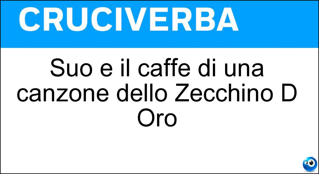 caffè canzone