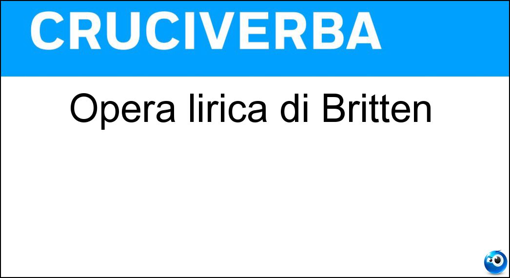 opera lirica