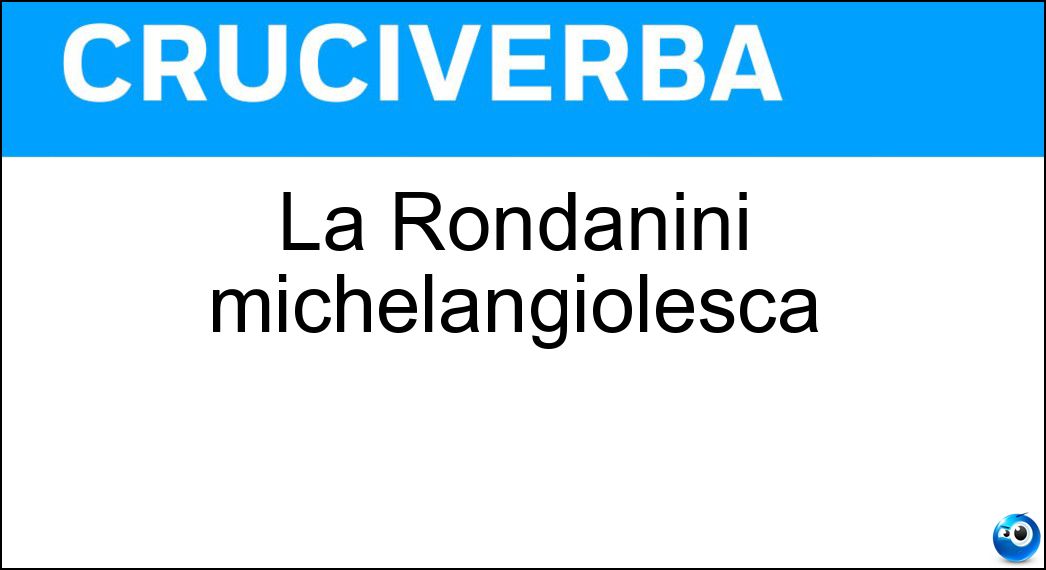 rondanini michelangiolesca