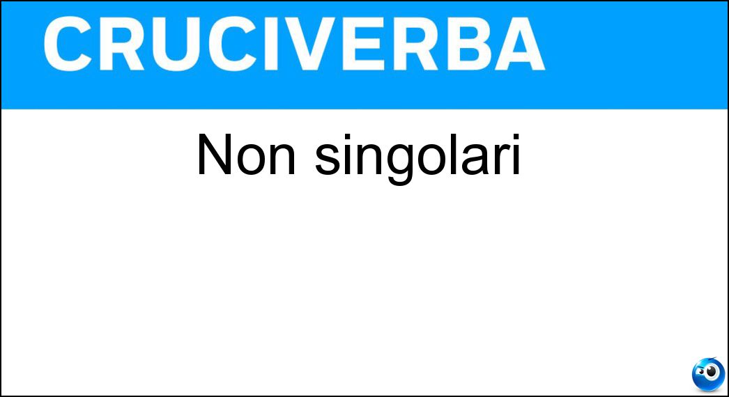 singolari