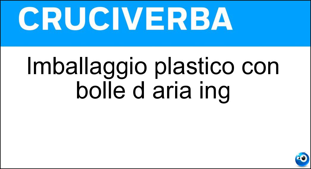 imballaggio plastico