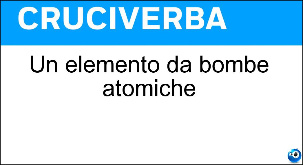 elemento bombe