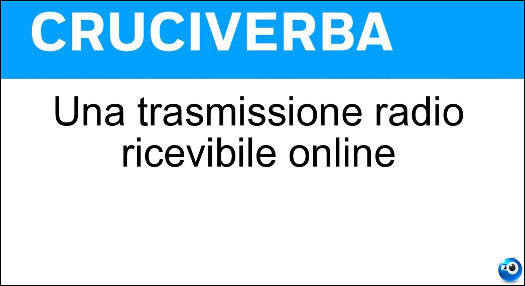 trasmissione radio