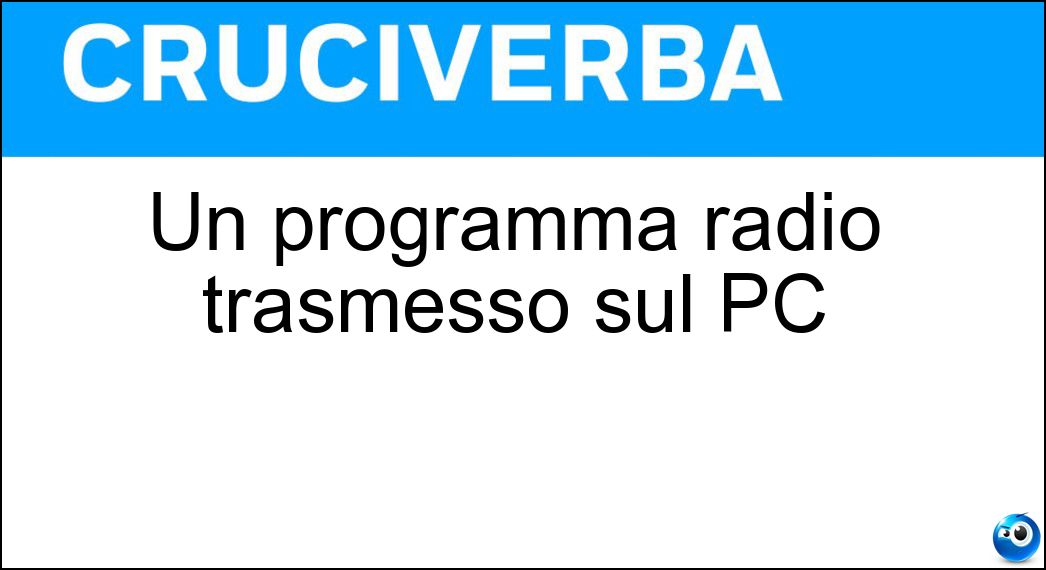 programma radio