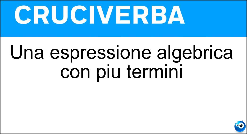 espressione algebrica