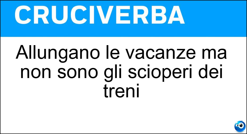 allungano vacanze