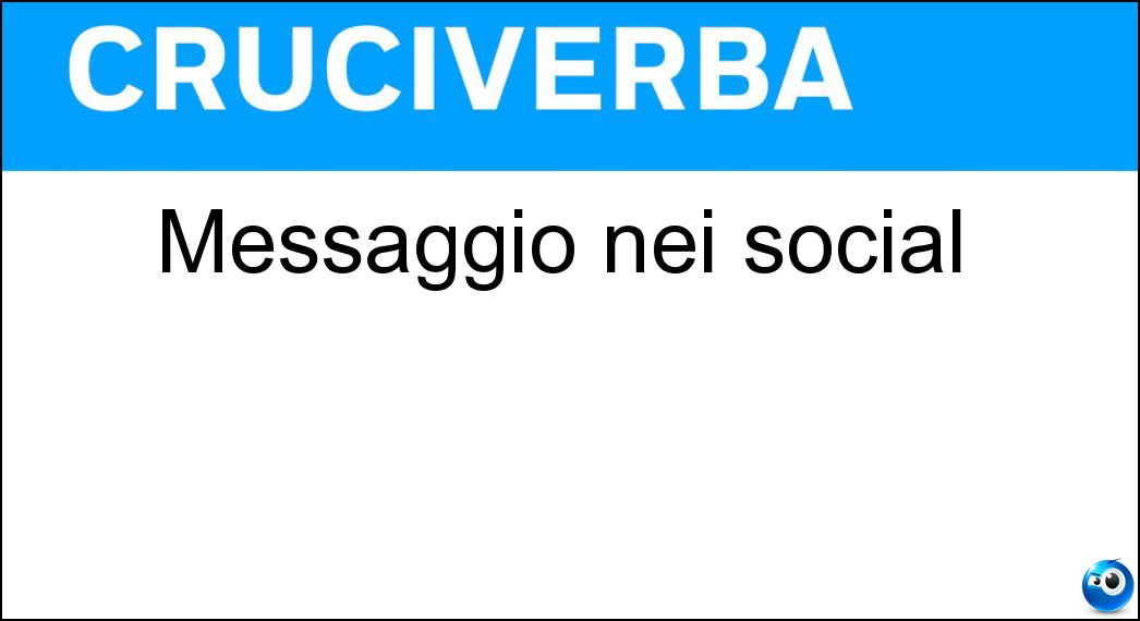 messaggio social