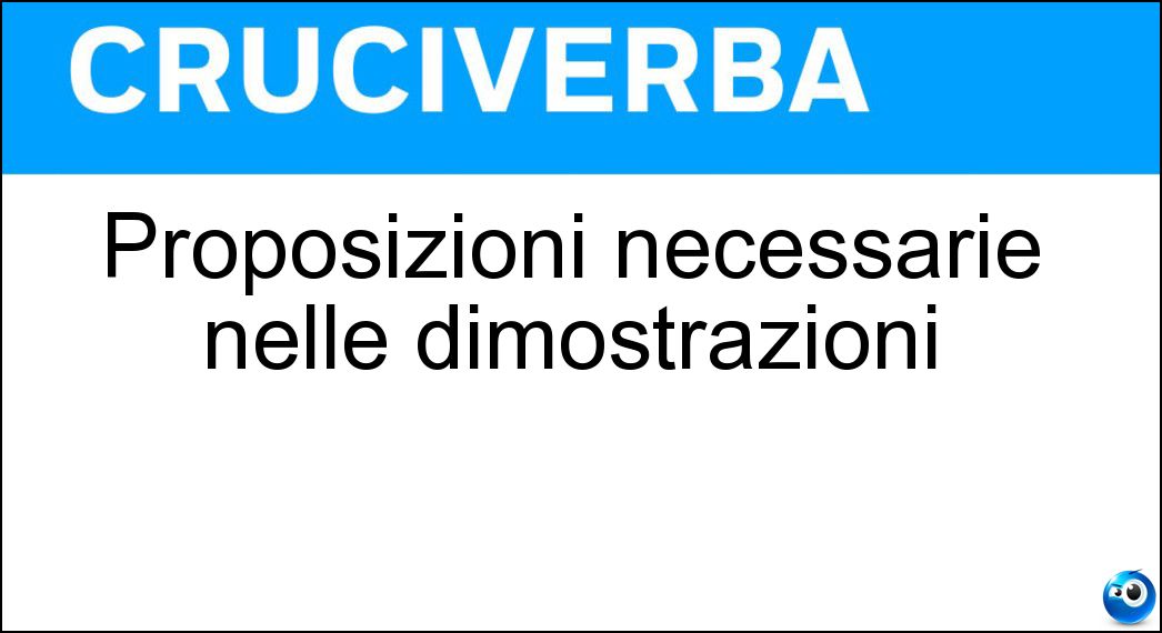 proposizioni necessarie