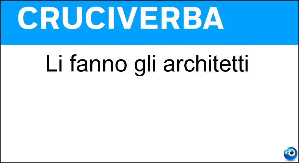 fanno architetti