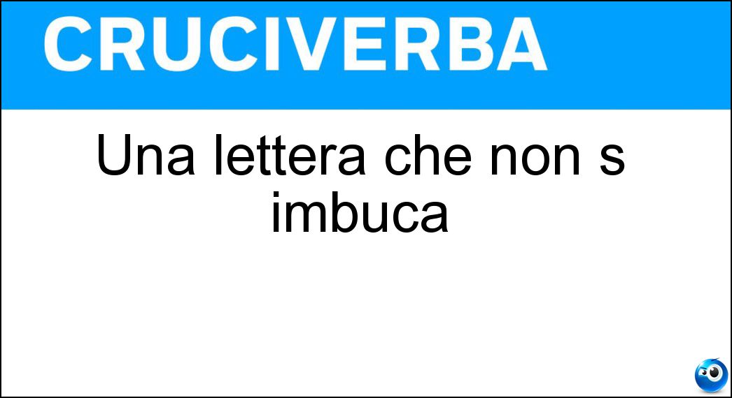 lettera imbuca