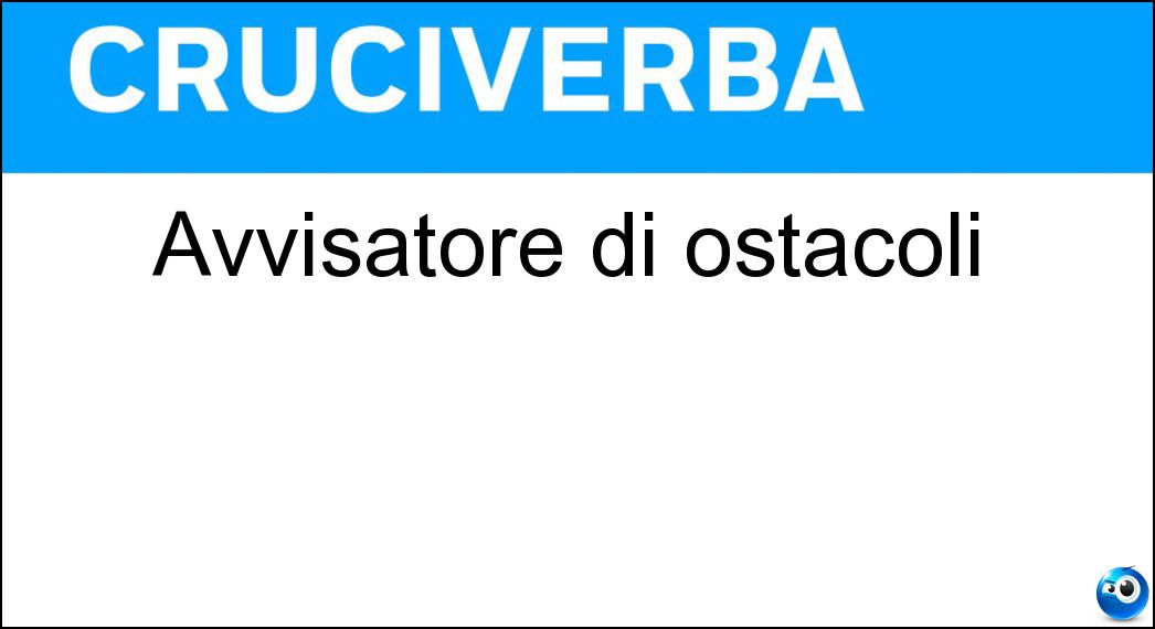 avvisatore ostacoli