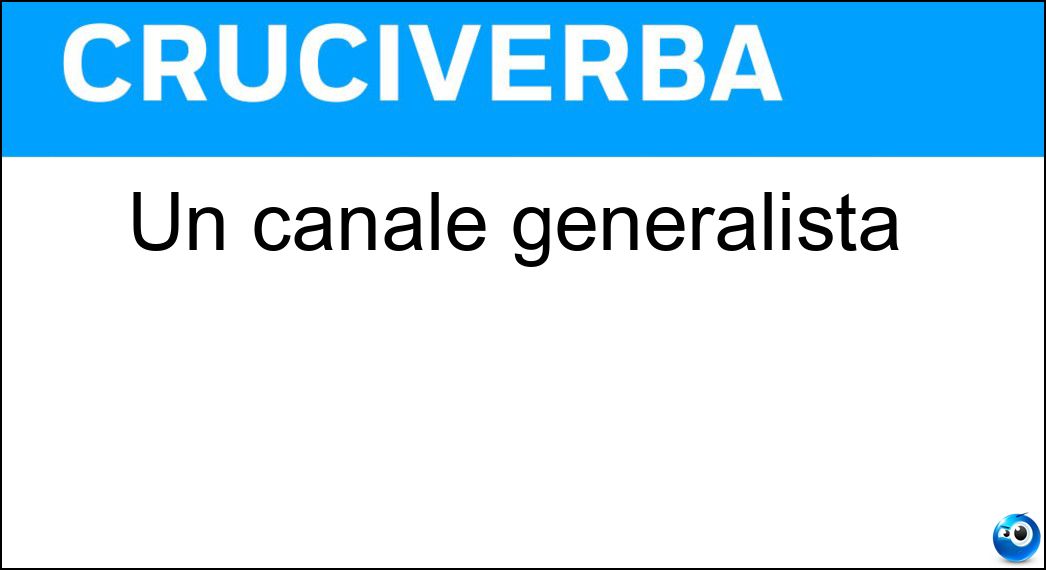 canale generalista