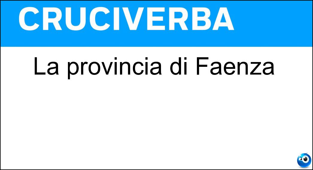 provincia faenza